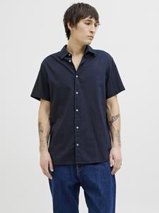 Jack & Jones Jjpierre slub shirt ss navy