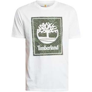 Timberland T-shirt Korte Mouw  T-shirt met Camo Box-logo