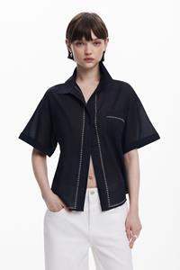 Desigual Korte mouw shirt - BLACK