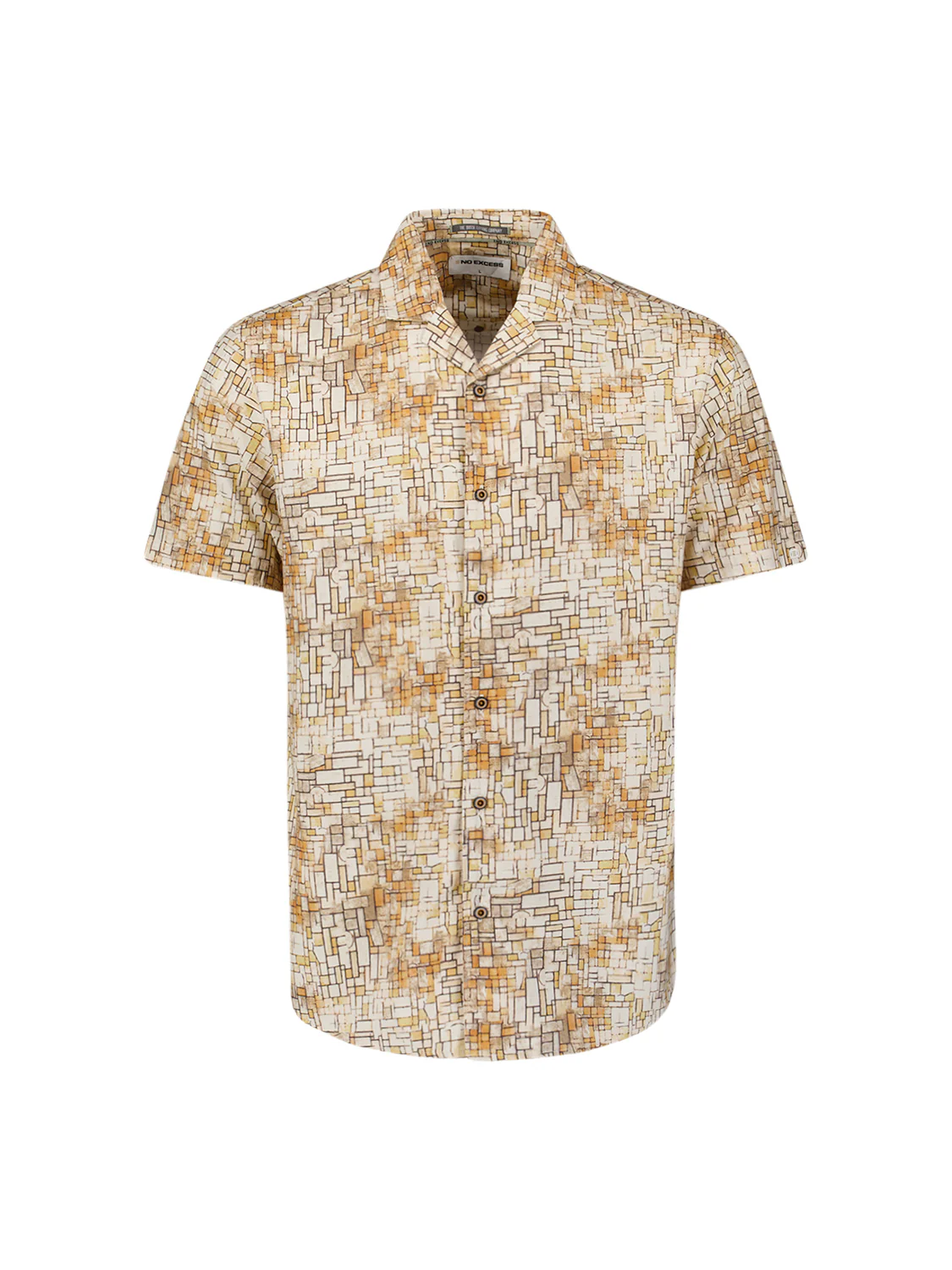 No Excess Heren overhemd 27440341 070 yellow
