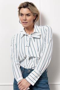 Studio Anneloes nena pinstripe blouse 12528 1164 /jeans