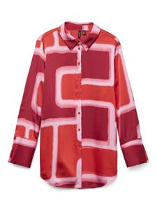 Vero Moda vmreba silba ls long shirt wvn ga 10327385 fiery red