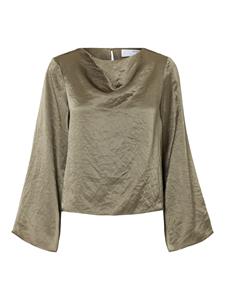 Selected Femme slfselene ls draped neckline top b 16097101 vetiver