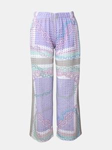 Mucho Gusto  broek pompeï ketting hart blauw elegantie
