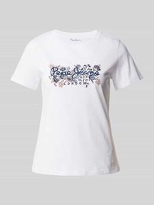 Pepe Jeans T-shirt Rosalind met bloemprint vooraan