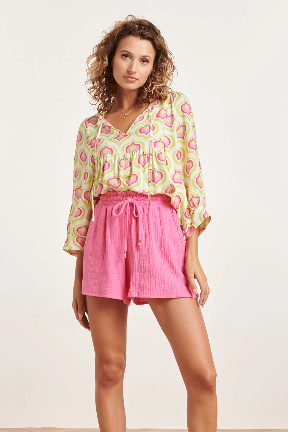 Smashed Lemon 24336 retro bedrukte top