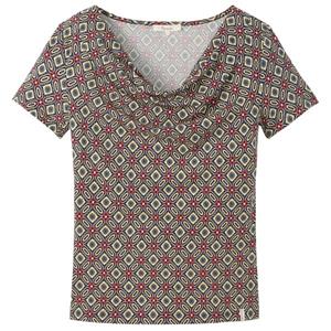 Tranquillo  Women's Wasserfall-Shirt - Jurk, grijs/bruin