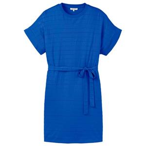 Tranquillo  Women's Minikleid aus Ajour-Jersey - Jurk, blauw