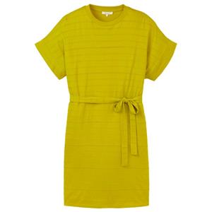 Tranquillo  Women's Minikleid aus Ajour-Jersey - Jurk, geel