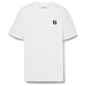 Timberland  Short Sleeve Woven Badge Tee - T-shirt, wit