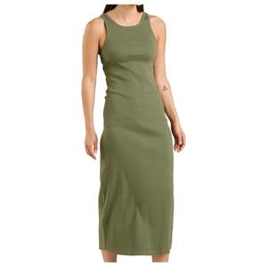 Dedicated  Women's Rib Dress Motala - Jurk, olijfgroen