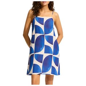Seafolly  Women's Sunray Bandeau Mini Dress - Jurk, blauw