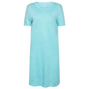 KnowledgeCotton Apparel  Women's Linen S/S T-Shirt Dress - Jurk, blauw/turkoois