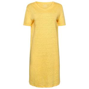 KnowledgeCotton Apparel  Women's Linen S/S T-Shirt Dress - Jurk, geel
