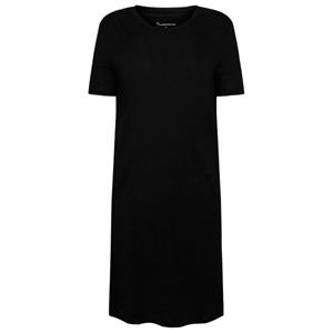 KnowledgeCotton Apparel  Women's Linen S/S T-Shirt Dress - Jurk, zwart