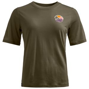 Ortovox  Women's 140 Cool Round Landscape T-Shirt - Merinoshirt, dark wild herbs