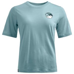 Ortovox  Women's 140 Cool Round Landscape T-Shirt - Merinoshirt, grijs