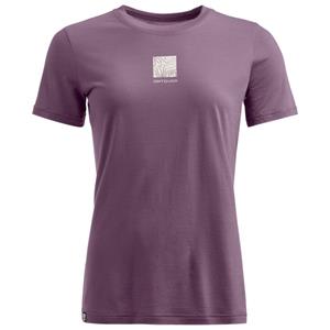 Ortovox  Women's 120 Cool Tec Abstract T-Shirt - Merinoshirt, purper