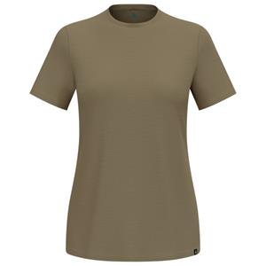 Odlo  Women's Merino 160 Plain T-Shirt Crew Neck S/S - Merinoshirt, olijfgroen