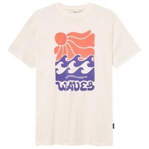 Dedicated  T-Shirt Stockholm Happy Waves - T-shirt, wit