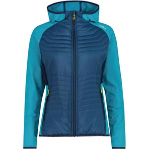 CMP  Women's Performance Jacket Fix Hood Hybrid - Synthetisch jack, blauw
