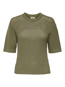 Jacqueline de Yong tikka 2/4 o-neck pullover knt 15346446 mermaid