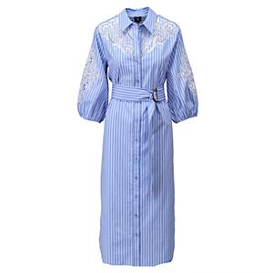 K-Design Jurk a760 blue stripe