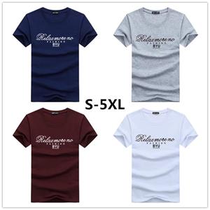 Factory Price Eenvoudig ontwerp heren katoenen T-shirt met korte mouwen, grote maat, streetwear-shirt, losse casual T-shirt 4XL Vloot