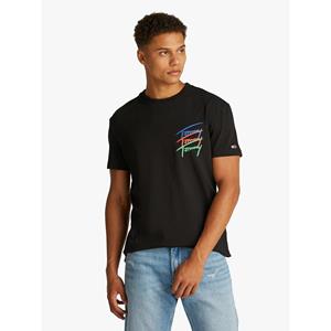Tommy Jeans T-shirt  3 Colour Twisted Logo T-Shirt Black