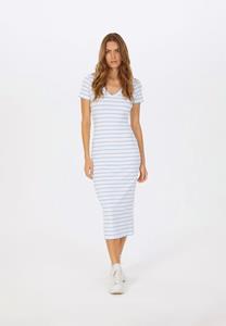 MARC AUREL T-Shirtkleid aus Rippjersey mit Streifen