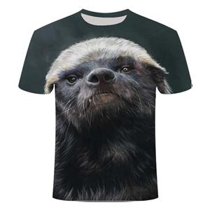 Subilier Mannen Dier T-shirt Orang-oetan/Aap 3d Print T-shirt Mannen Grappige T-stukken Tops Korte Mouw O-hals 3d Print Zomer Kleding S