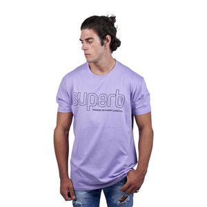 SUPERB Camiseta manga corta LINE SPRBCA2001 hombre L paars