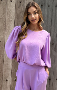 Jurkjes Puff Sleeve Top Lilly Lila