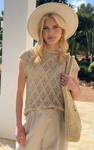 Jurkjes Boho Lurex Top Audrey Goud