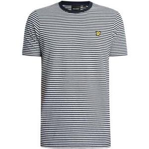 Lyle & Scott T-shirt Korte Mouw Lyle & Scott T-shirt met linnenmix en Bretonse strepen