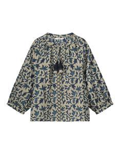 Summum 3/4 sleeve top block print 2s3120-12212