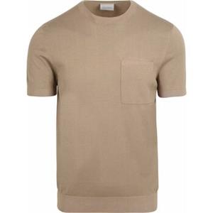 Suitable T-shirt  Knitted T-shirt Pocket Compact Camel