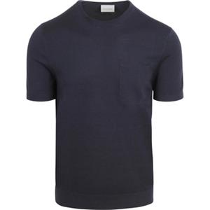Suitable T-shirt  Knitted T-shirt Pocket Compact Navy