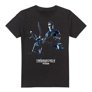 Terminator 2 Heren Motorfiets T-shirt L zwart