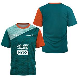 Bobby 2 Singapore Felix Lebrun League Kleding Heren Tafeltennis T-shirt Snel drogend Ademend Korte Mouw Heren Tennis T-shirt S