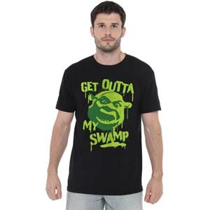 Pertemba FR - Apparel Shrek Heren Out Of My Swamp Graffiti T-shirt 3XL zwart