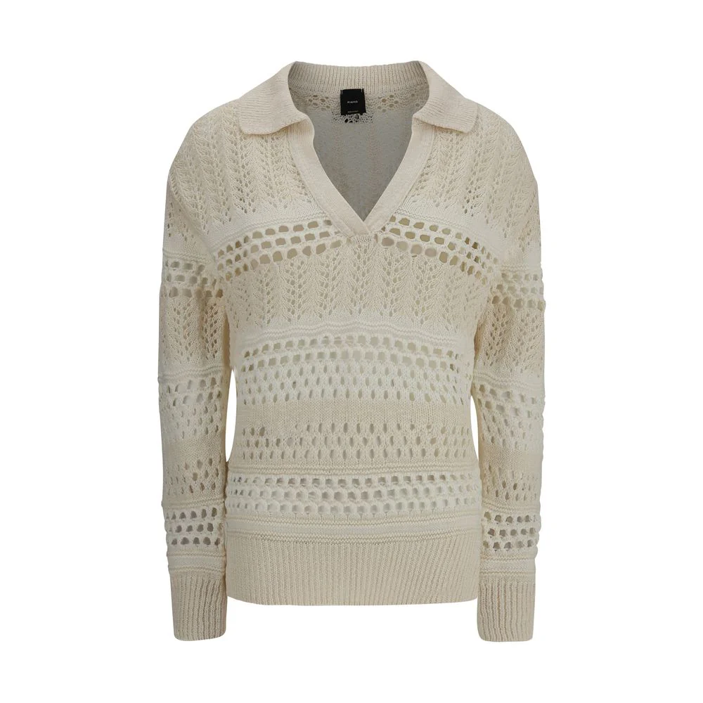Pinko Perforeerd design trui voor elegante stijl