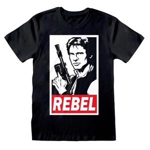 Star Wars Unisex volwassen Rebel Han Solo T-shirt XL zwart