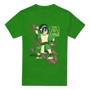 Pertemba FR - Apparel Avatar: The Last Airbender Heren Rock Slide Toph T-shirt M kelly groene kleur