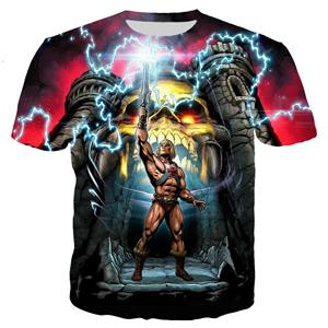 Baibao QIQI Nieuwe He Man And The Masters of The Universe T-shirts Anime 3D Print Streetwear Mannen Vrouwen Mode Oversized T-shirt Kinderen Tees Tops XXS