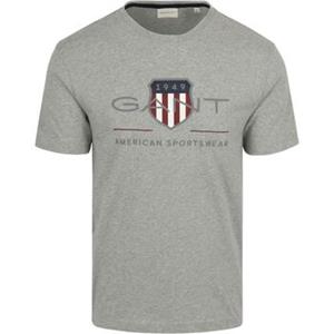 Gant T-shirt  T-shirt Logo Grijs