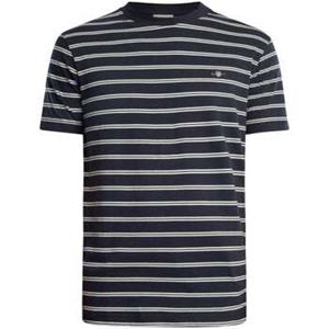 Gant T-shirt Korte Mouw  Gestreept t-shirt