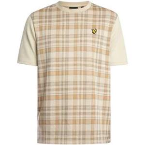 Lyle & Scott T-shirt Korte Mouw Lyle & Scott Ontspannen lente tartan T-shirt