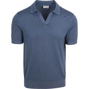 Suitable T-shirt  Polo Riva Compact Denim Blauw