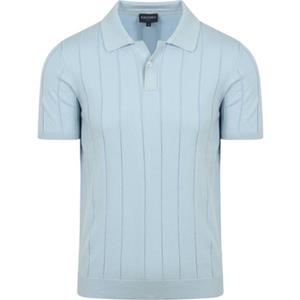 Suitable T-shirt  Respect Polo Drop Needle Lichtblauw